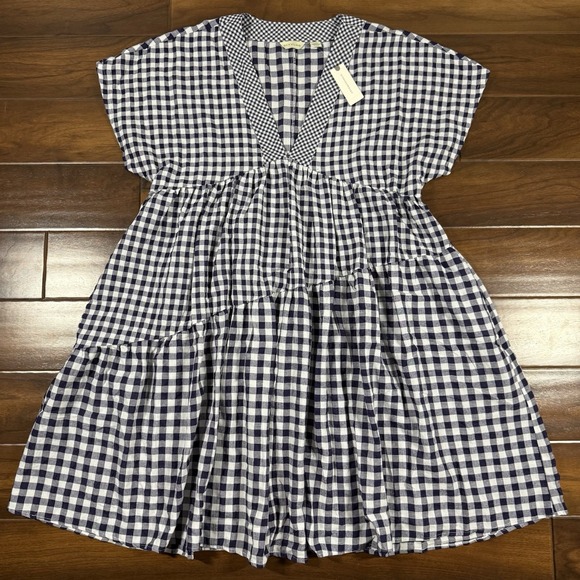 Anthropologie Dresses & Skirts - Anthropologie 11.1 TYLHO Women's Size XL Blue White Gingham Tunic Dress‎